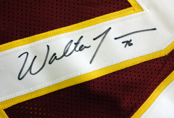 Florida State Seminoles Walter Jones Autographed Red Jersey Mcs Holo #72405 Image a