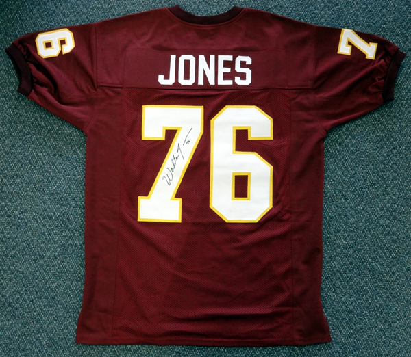 Florida State Seminoles Walter Jones Autographed Red Jersey Mcs Holo #72405 Image a