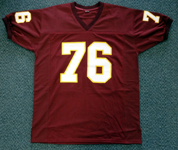Florida State Seminoles Walter Jones Autographed Red Jersey Mcs Holo #72405 Image a
