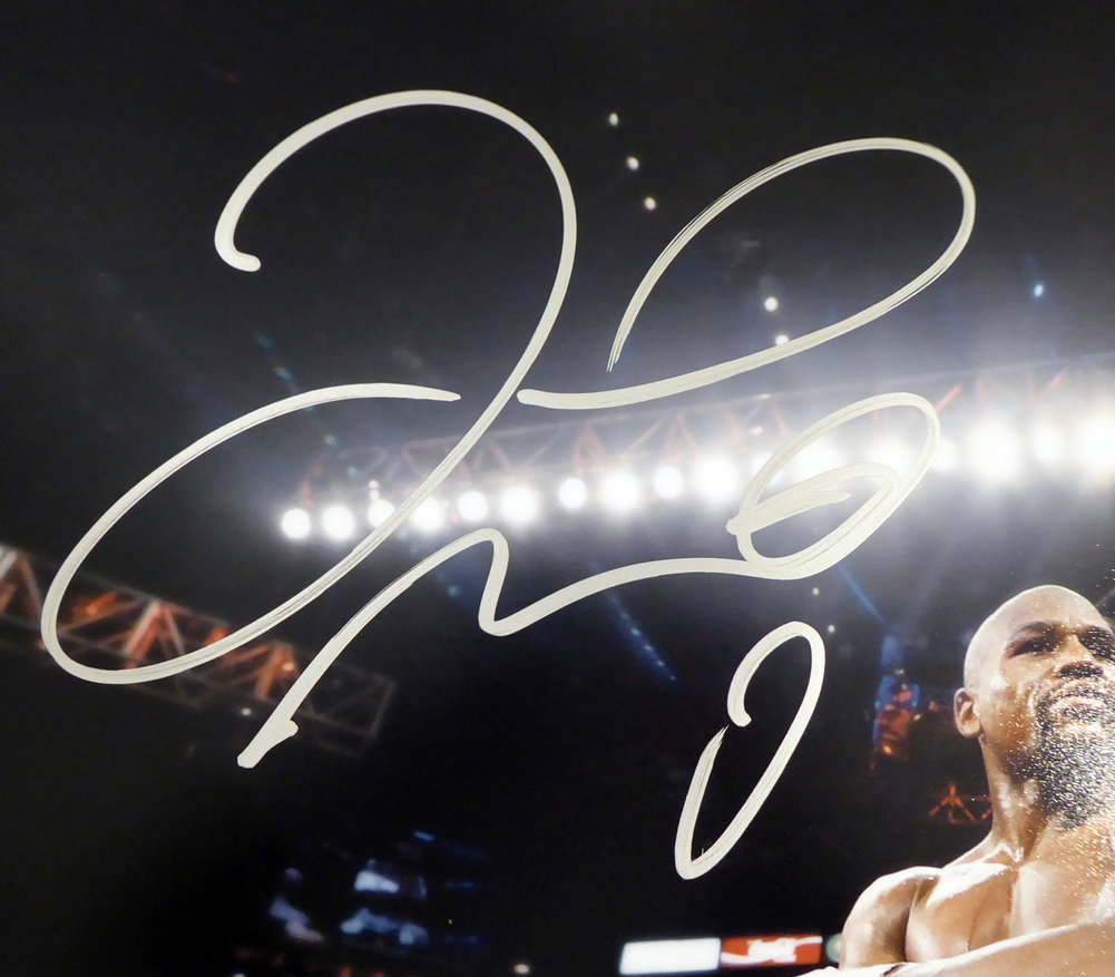 Floyd Mayweather Jr. Autographed 16X20 Photo Beckett Beckett Image a