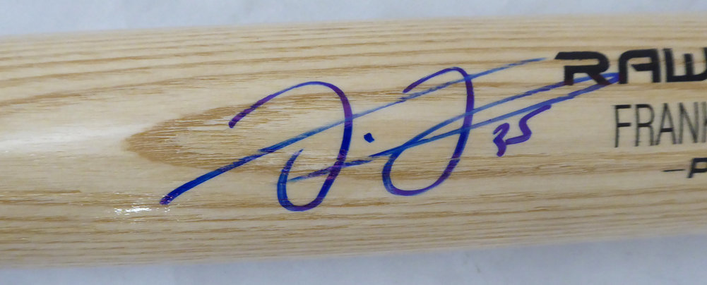Frank Thomas Autographed Blonde Rawlings Bat Chicago White Sox Beckett Beckett Image a