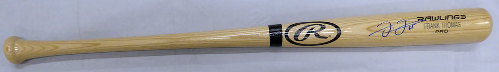 Frank Thomas Autographed Blonde Rawlings Bat Chicago White Sox Beckett Beckett Image a