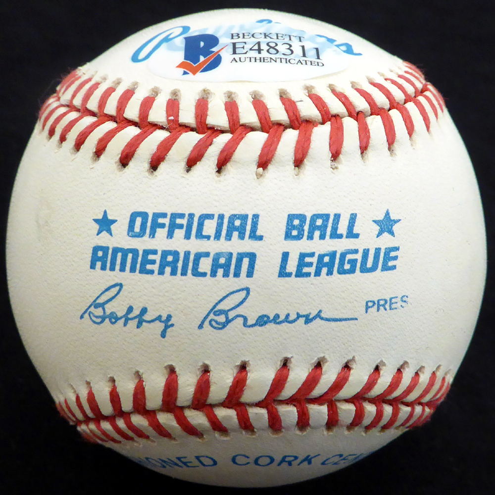 Fred Lynn Autographed Signed AL Baseball Boston Red Sox MVP 75