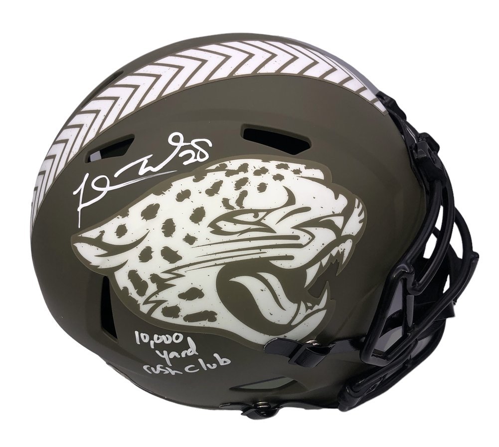 Fred Taylor Autographed Signed Jacksonville Jaguars Riddell Salute to  Service Replica Full Size Helmet with 10,000 Yard Rush Club Inscription -  Beckett QR Authentic