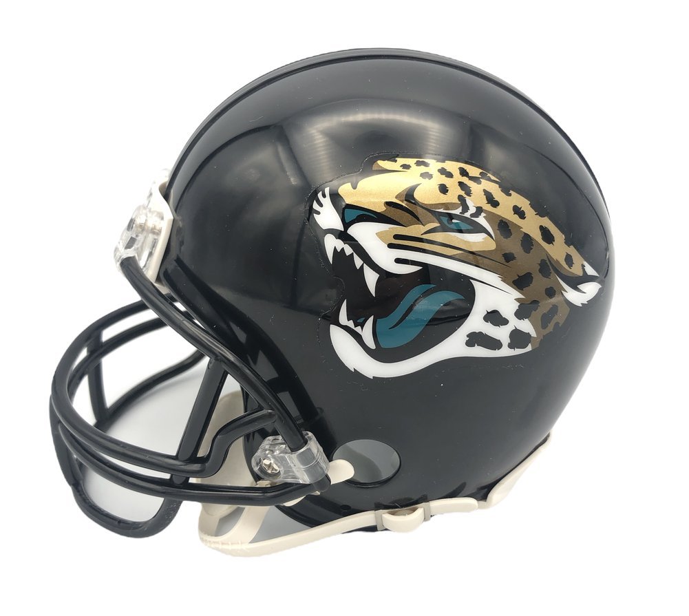 Fred Taylor Autographed Signed Jacksonville Jaguars Riddell Mini Helmet - Beckett Authentic Image a
