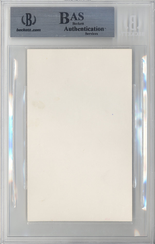 Freddy Lindstrom Autographed 3X5 Index Card New York Giants Beckett Beckett Image a