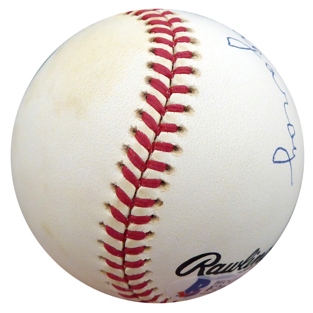 Frenchy Bordagary Autographed Official Nl Baseball Brooklyn Dodgers Beckett Beckett Image a