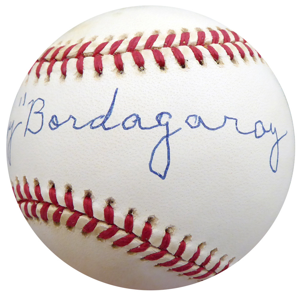 Frenchy Bordagary Autographed Official Nl Baseball Brooklyn Dodgers Beckett Beckett Image a