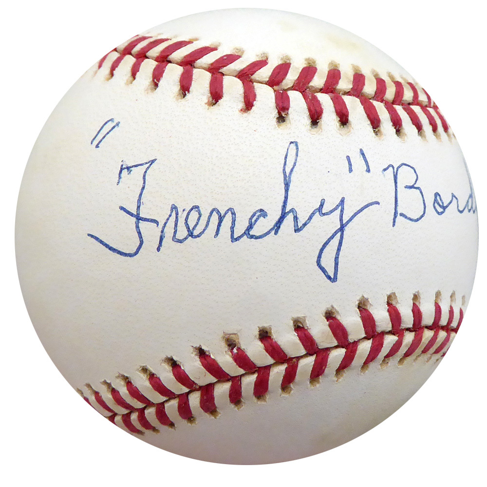 Frenchy Bordagary Autographed Official Nl Baseball Brooklyn Dodgers Beckett Beckett Image a