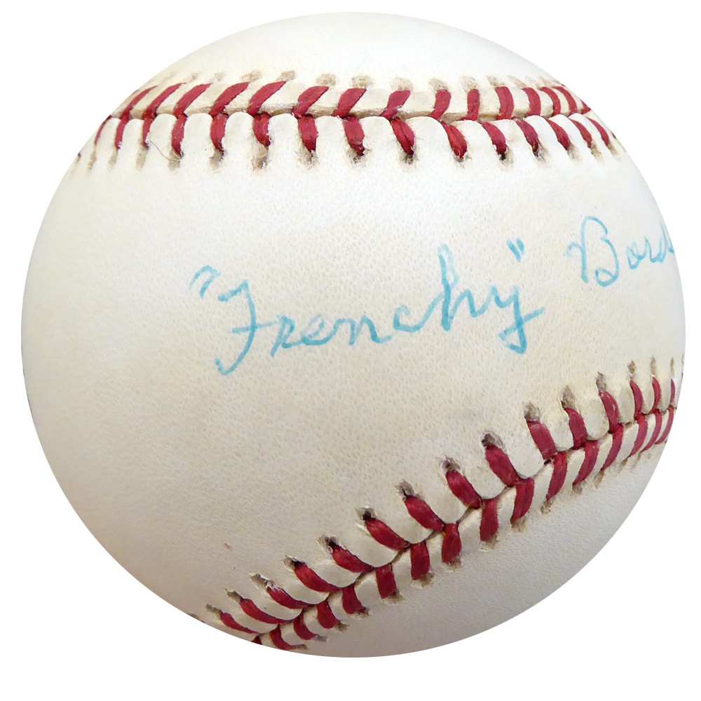Frenchy Bordagary Autographed Official Nl Baseball Brooklyn Dodgers Beckett Beckett Image a