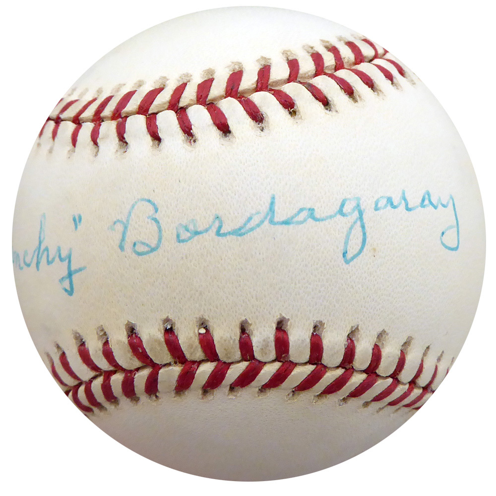 Frenchy Bordagary Autographed Official Nl Baseball Brooklyn Dodgers Beckett Beckett Image a