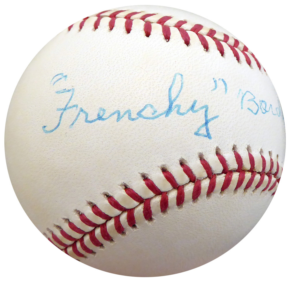 Frenchy Bordagary Autographed Official Nl Baseball Brooklyn Dodgers Beckett Beckett Image a