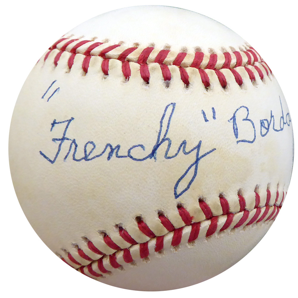 Frenchy Bordagary Autographed Official Nl Baseball Brooklyn Dodgers Beckett Beckett Image a