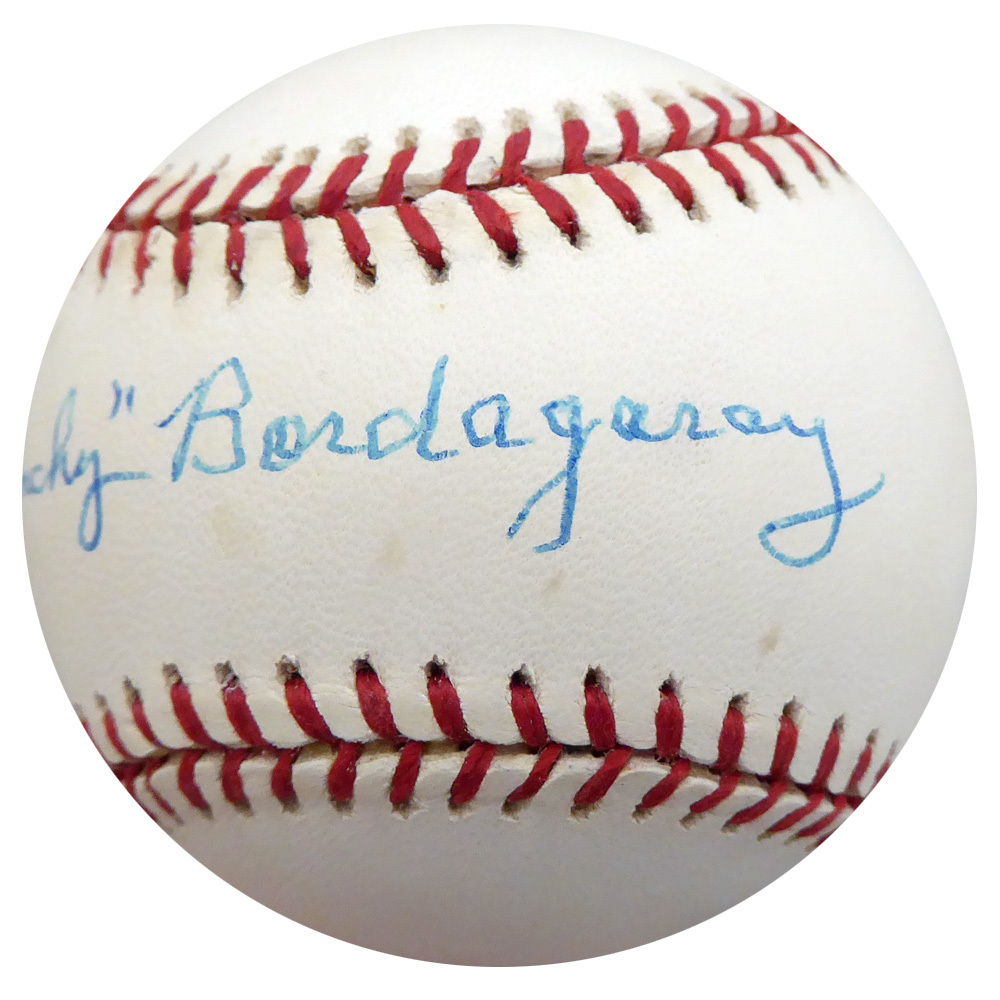 Frenchy Bordagary Autographed Official Nl Baseball Brooklyn Dodgers Beckett Beckett Image a