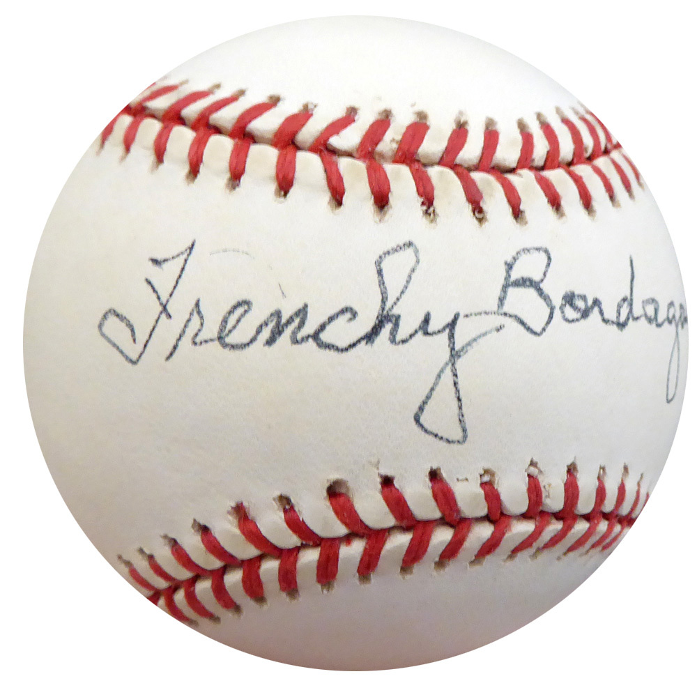 Frenchy Bordagary Autographed Official Nl Baseball Brooklyn Dodgers Beckett Beckett Image a
