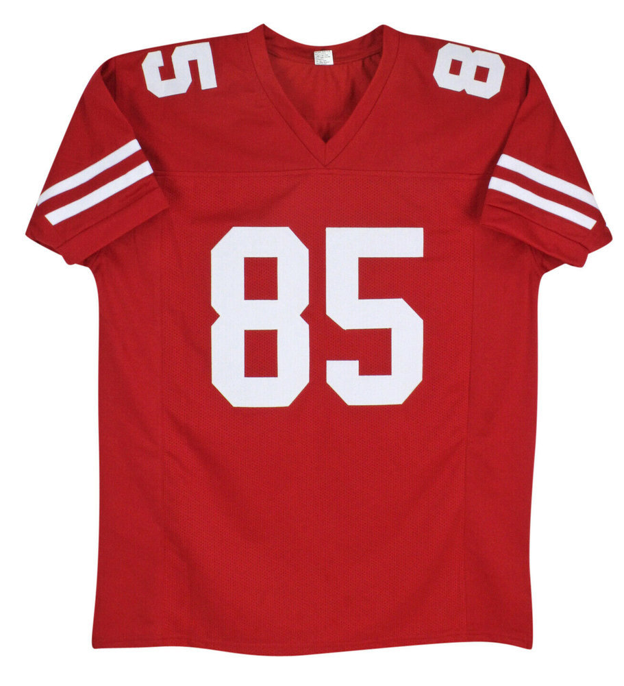 George Kittle Autographed Signed 49Ers Authentic Red Jersey Beckett  Witnessed