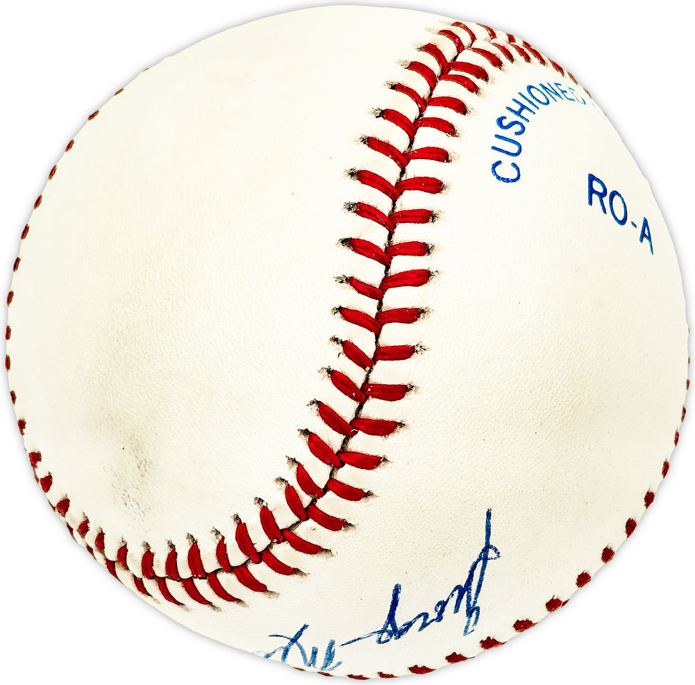 George Mitterwald Autographed Official Al Baseball Minnesota Twins, Chicago Cubs #226209 Image a
