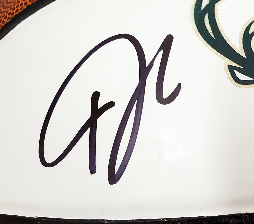 giannis antetokounmpo milwaukee bucks autographed nike
