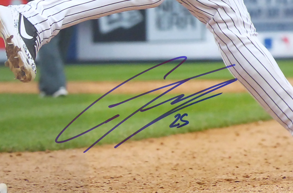 Gleyber Torres Autographed 16X20 Photo New York Yankees Beckett Beckett Image a
