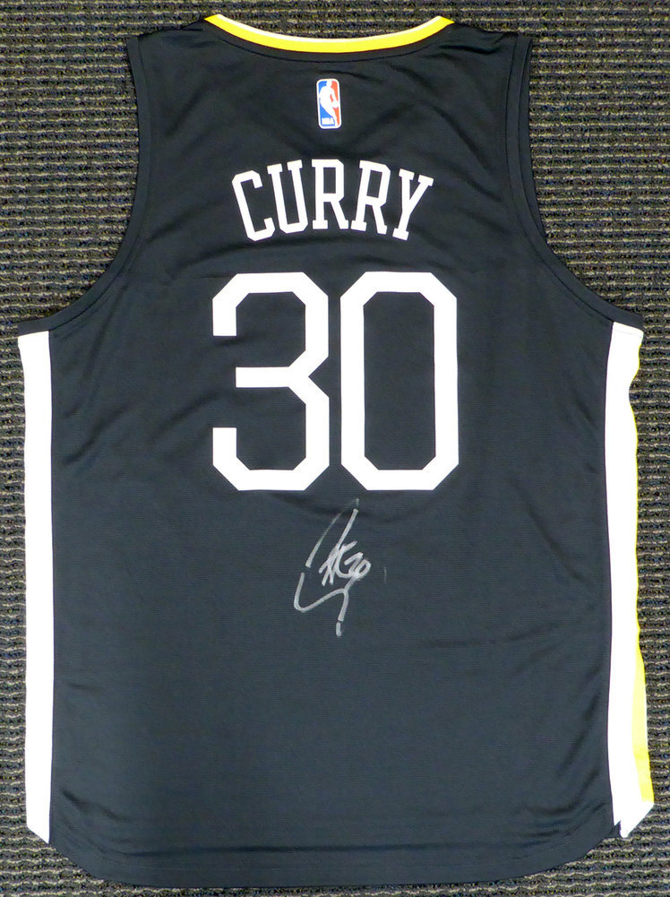 Golden State Warriors Stephen Curry Autographed Signed Fanatics The Town Jersey - Certified ...
