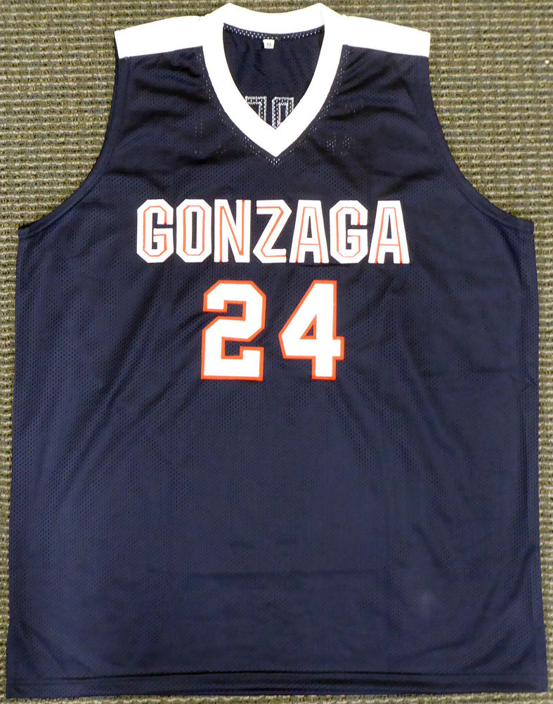 Gonzaga Bulldogs Corey Kispert Autographed Signed Blue Jersey "Go Zags" Mcs Holo #194891 Image a
