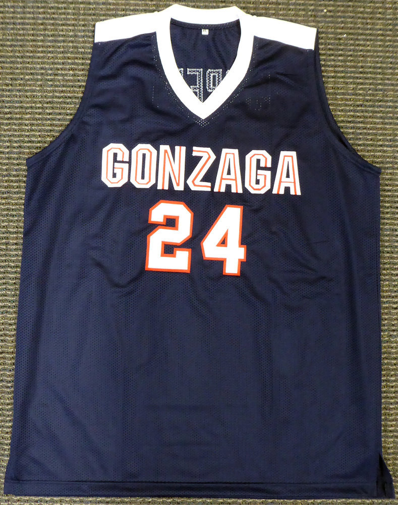 Gonzaga Bulldogs Corey Kispert Autographed Signed Blue Jersey Mcs Holo #194889 Image a