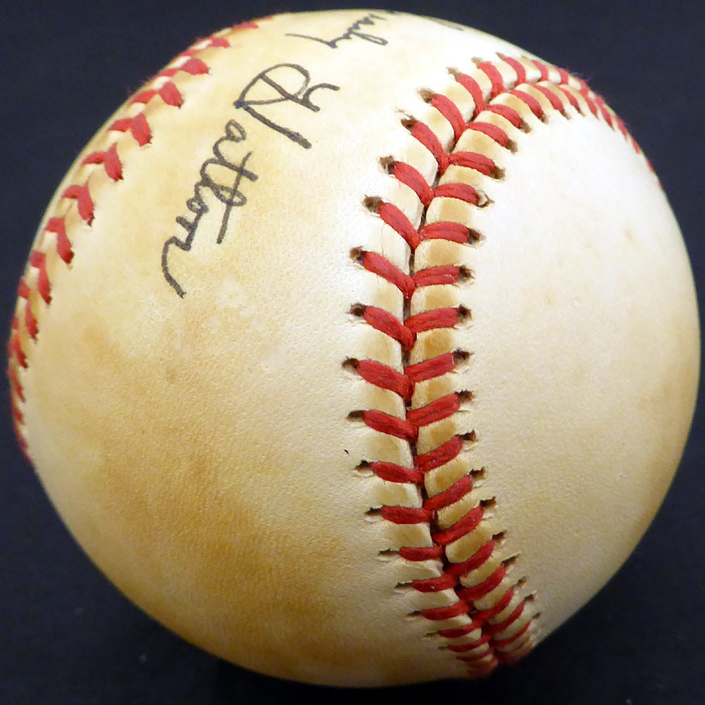 Grady Hatton Autographed Signed Official NL Baseball Boston Red Sox