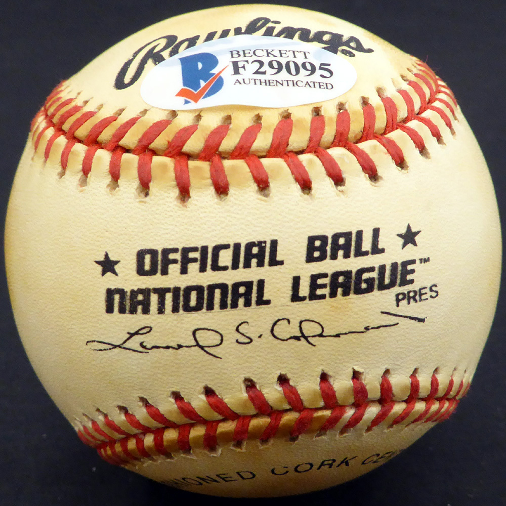 Grady Hatton Autographed Signed Official NL Baseball Boston Red Sox