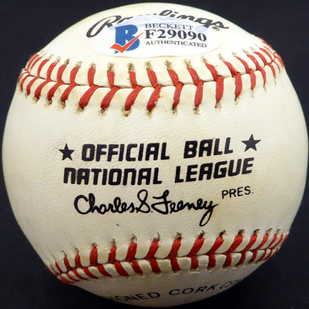 Granny Hamner Autographed Official Nl Baseball Philadelphia Phillies Beckett Beckett Image a