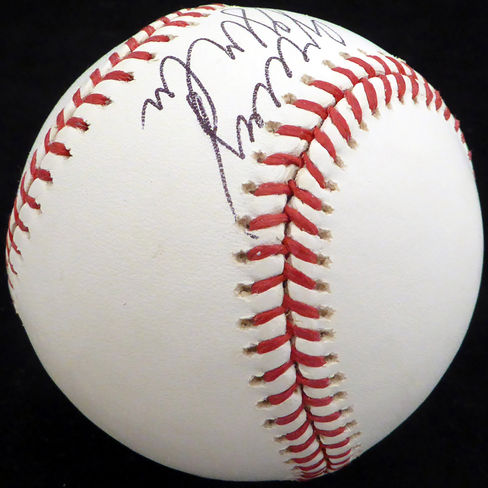 Greg Halman Autographed Official MLB Baseball Seattle Mariners Beckett Beckett Image a