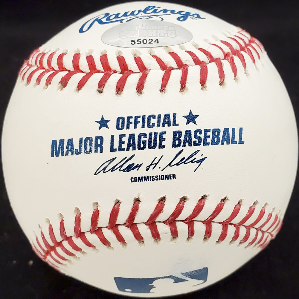 Greg Halman Autographed Official MLB Baseball Seattle Mariners Mcs Holo #55024 Image a