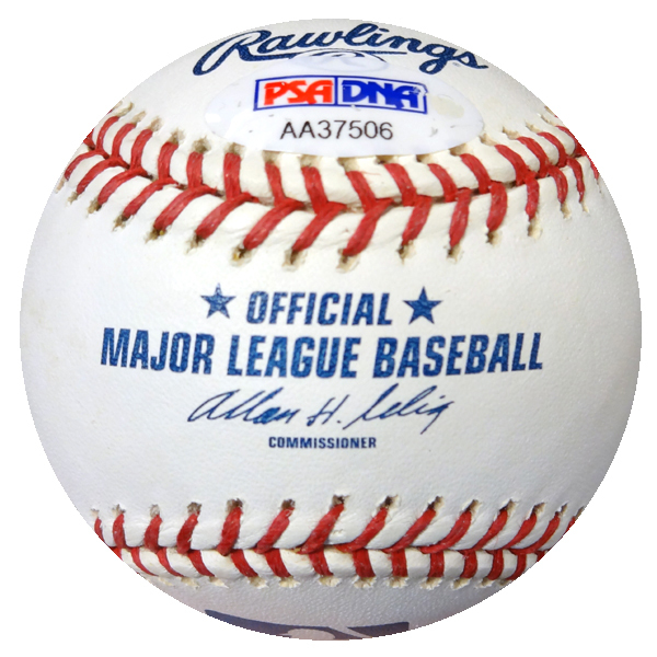 Gus Zernial Autographed Official MLB Baseball Philadelphia Oakland A's PSA/DNA Image a