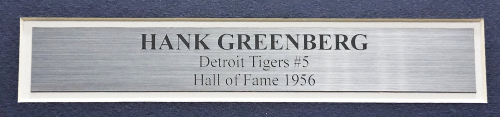 Hank Greenberg Autographed Framed 8X10 Photo Detroit Tigers "Best Wishes" PSA/DNA Image a