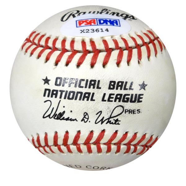 Ab Happy Chandler Autographed Official Nl Baseball PSA/DNA Image a