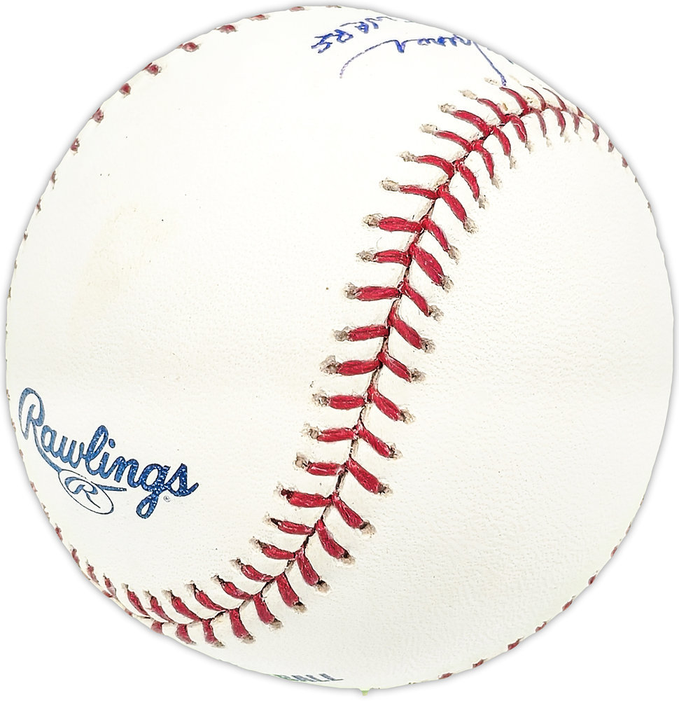 Harry Warner Autographed Official MLB Baseball Milwaukee Brewers Coach "82 Brewers" #227681 Image a