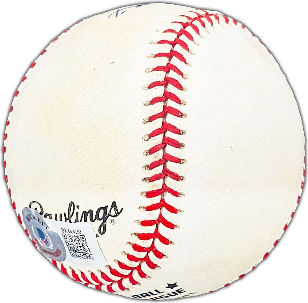 Harvey Haddix Autographed Official Nl Baseball Pittsburgh Pirates Beckett Beckett Image a