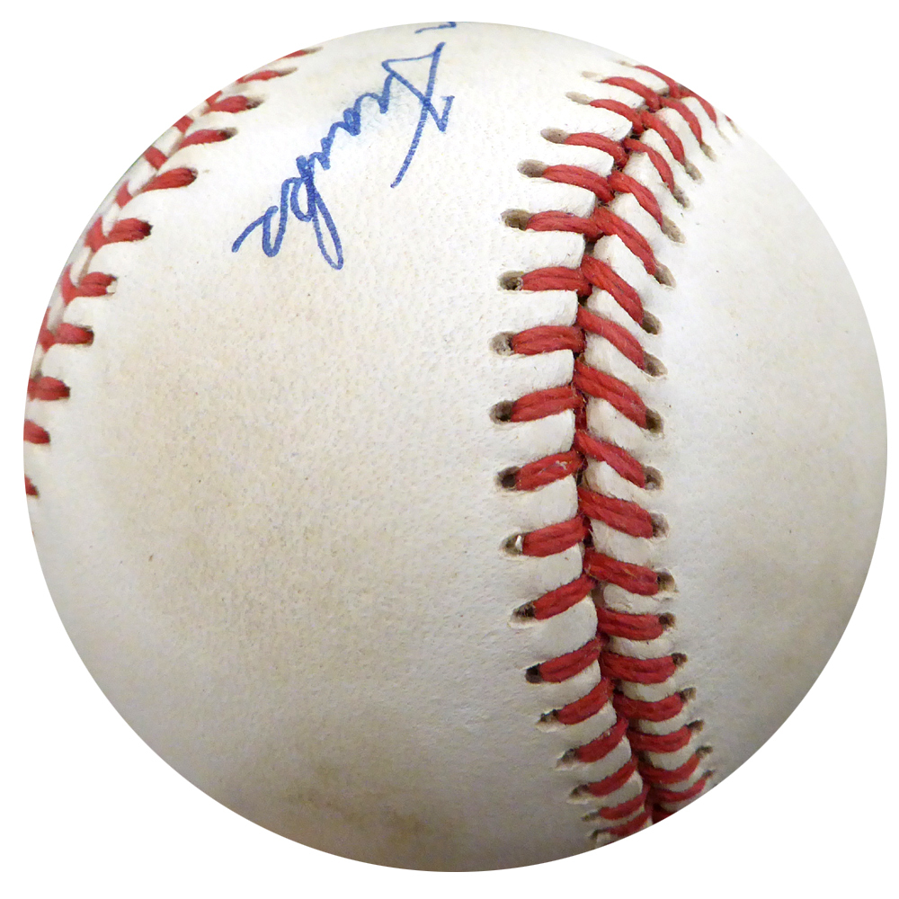 Herman Franks Autographed Official Nl Baseball Brooklyn Dodgers Beckett Beckett Image a