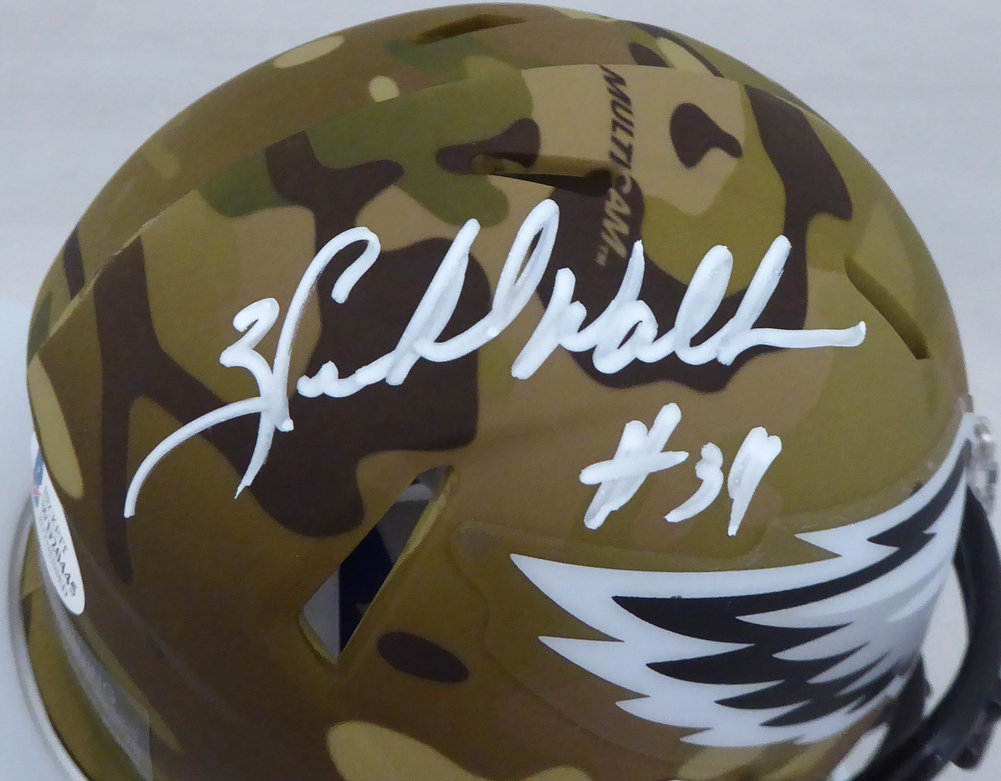 Herschel Walker Autographed Philadelphia Eagles Camo Speed Mini Helmet Beckett Beckett Image a