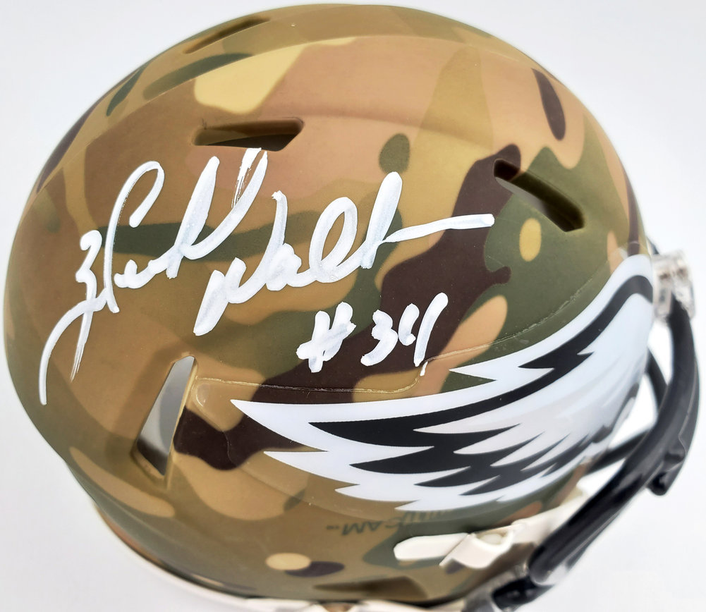 Herschel Walker Autographed Philadelphia Eagles Camo Speed Mini Helmet Beckett Beckett Image a