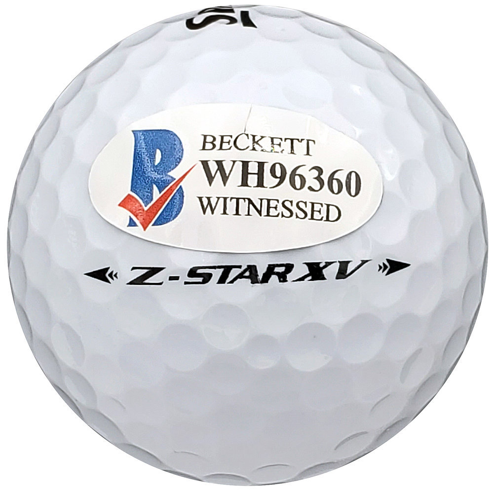 Hideki Matsuyama Autographed Srixon Golf Ball Z Star Xv Beckett Beckett Image a