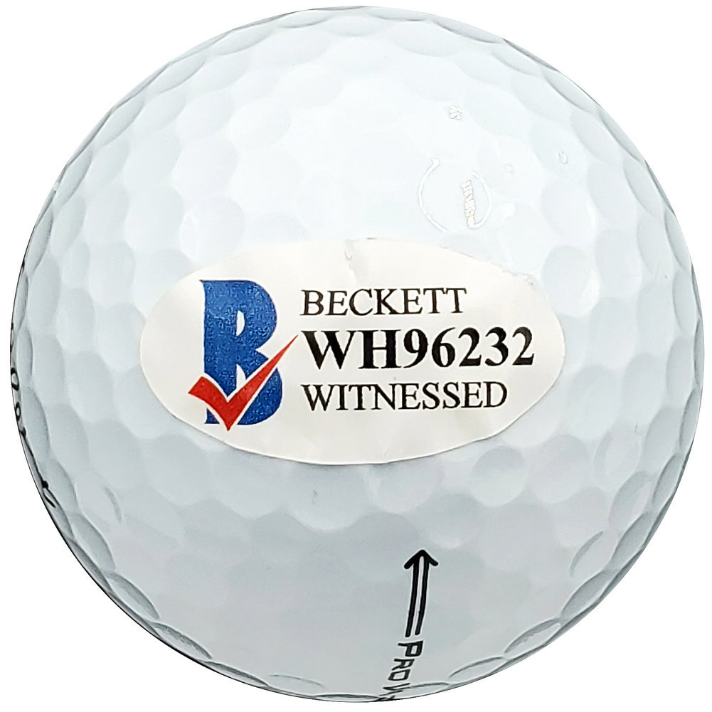 Hideki Matsuyama Autographed Titleist Masters Logo Golf Ball Pro V1 Beckett Beckett Image a