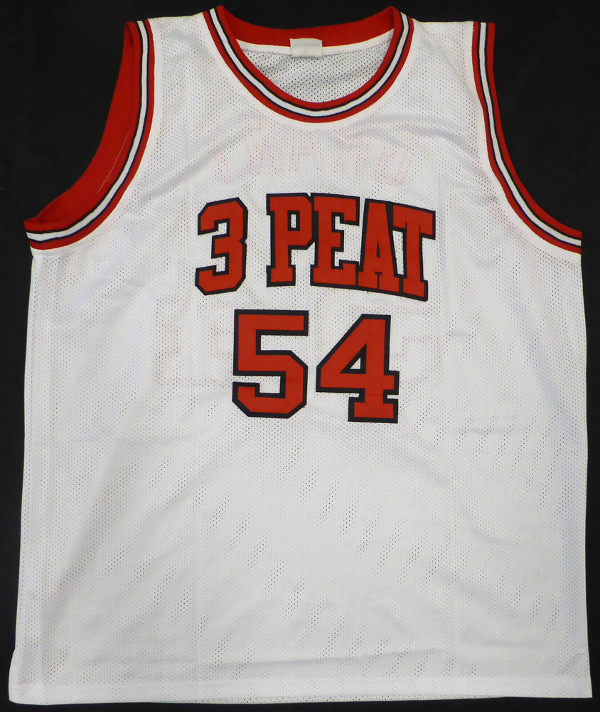 Chicago Bulls Horace Grant Autographed White Jersey "4X Champ" JSA Image a