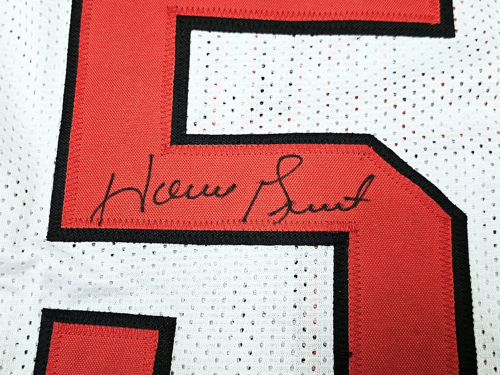 Chicago Bulls Horace Grant Autographed White Jersey "4X Champs" JSA Image a