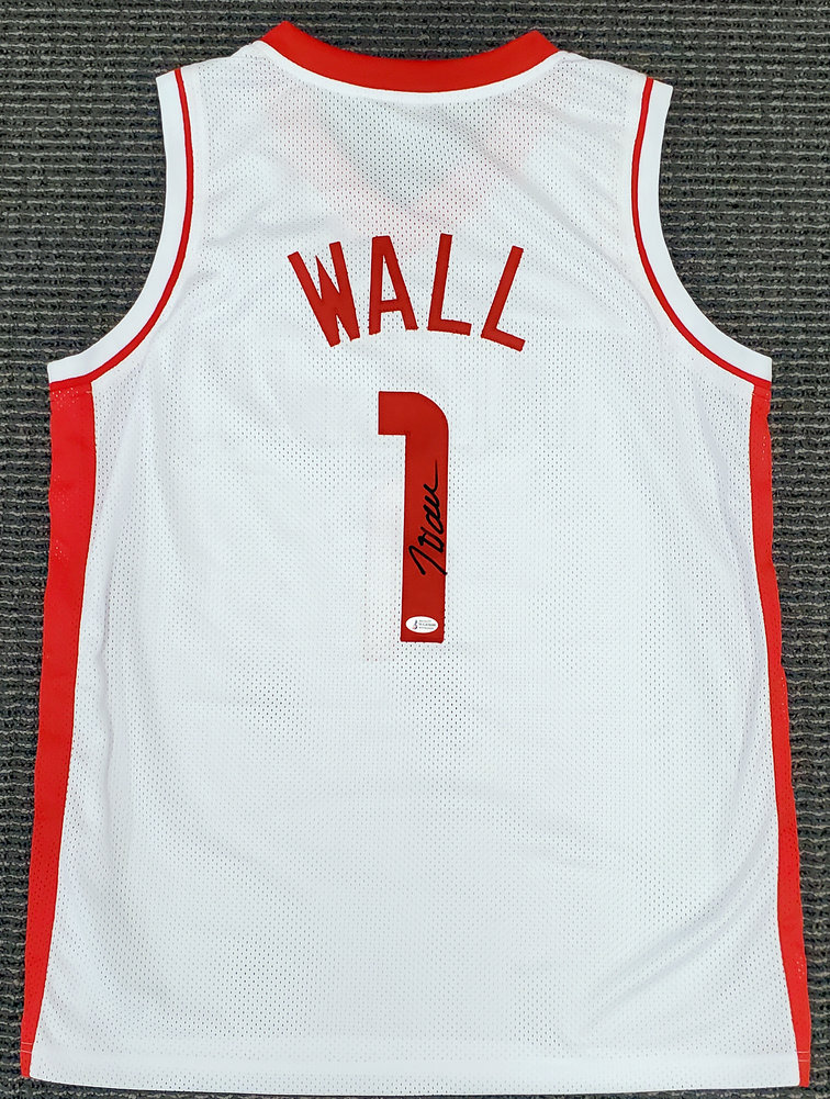 Houston Rockets John Wall Autographed White Jersey Beckett Beckett Image a