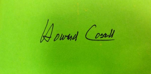 Howard Cosell Autographed Signed Book PSA/DNA Image a