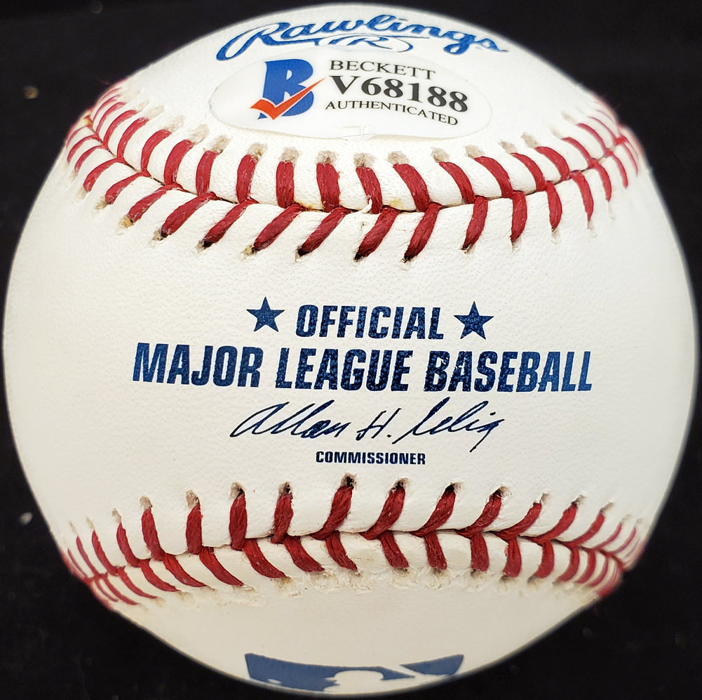 Howie Schultz Autographed Official MLB Baseball Brooklyn Dodgers Beckett Beckett Image a
