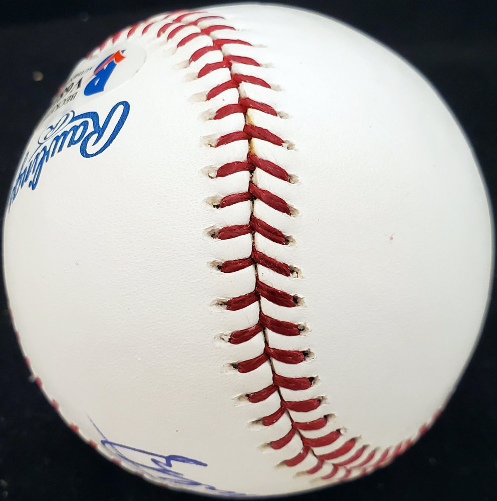 Howie Schultz Autographed Official MLB Baseball Brooklyn Dodgers Beckett Beckett Image a