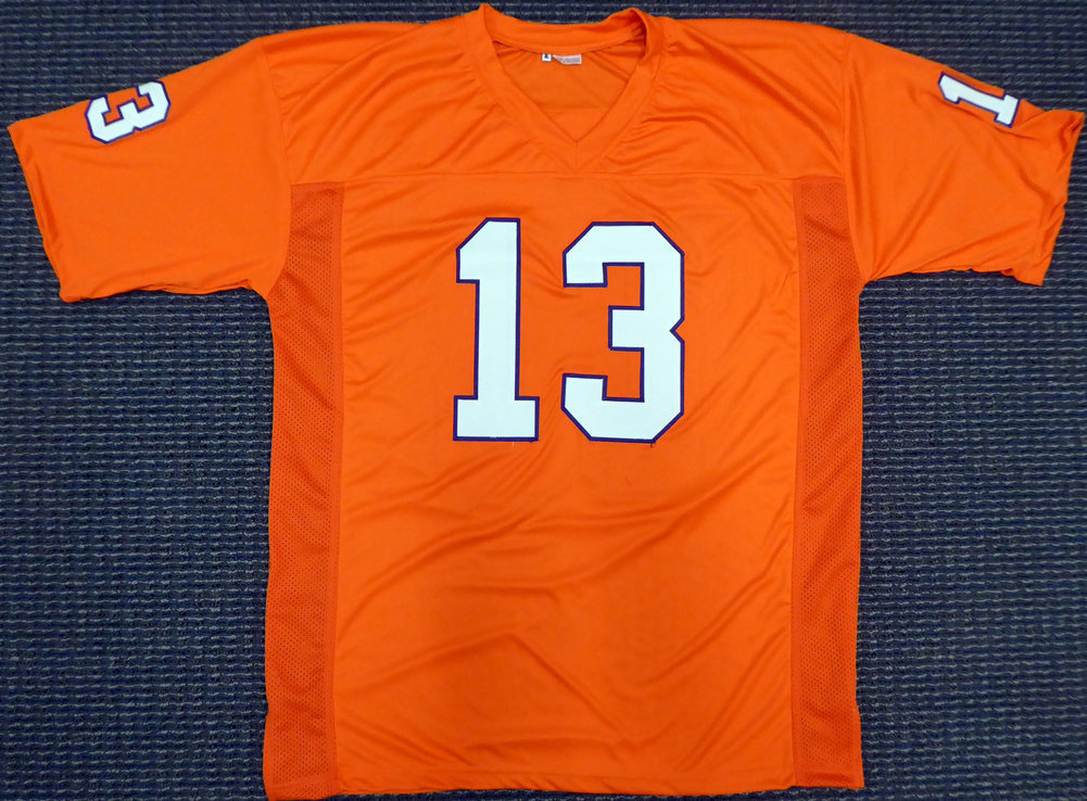 Clemson Tigers Hunter Renfrow Autographed Orange Jersey Beckett Beckett Image a