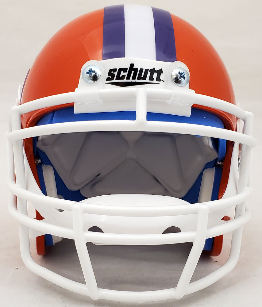 Hunter Renfrow Autographed Clemson Tigers Orange Schutt Mini Helmet Beckett Beckett Image a