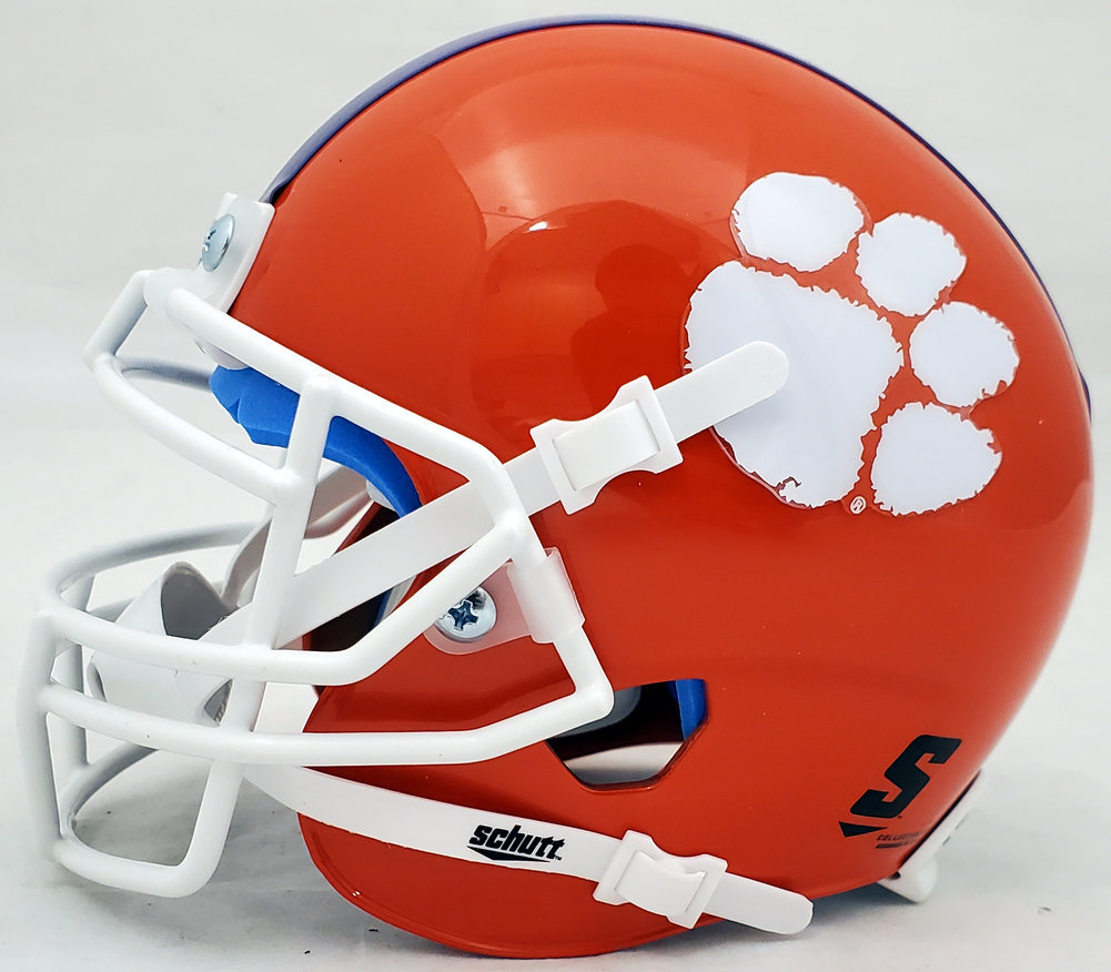 Hunter Renfrow Autographed Clemson Tigers Orange Schutt Mini Helmet Beckett Beckett Image a